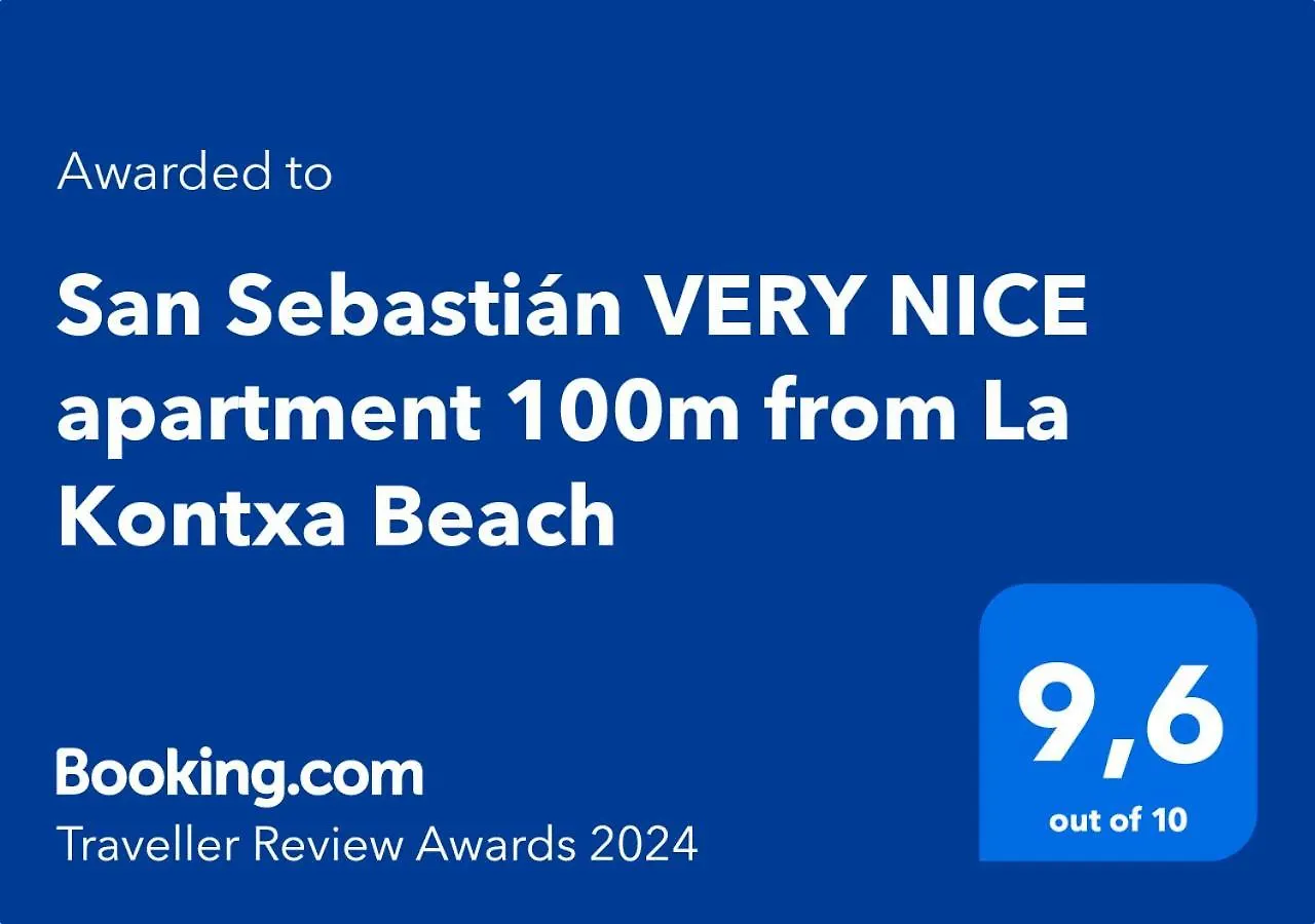 San Sebastian Very Nice Apartment 100M From La Kontxa Beach